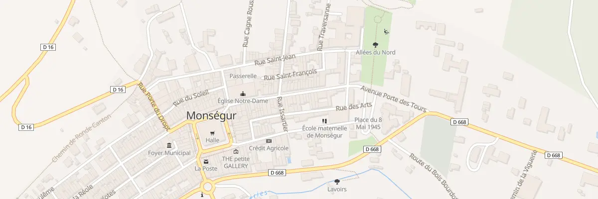 Plan du 35 Rue des Victimes du 3 Aout à Monségur