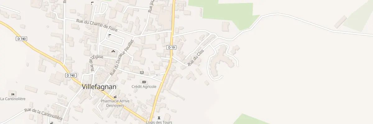 Plan du 3 Rue du Clos à Villefagnan