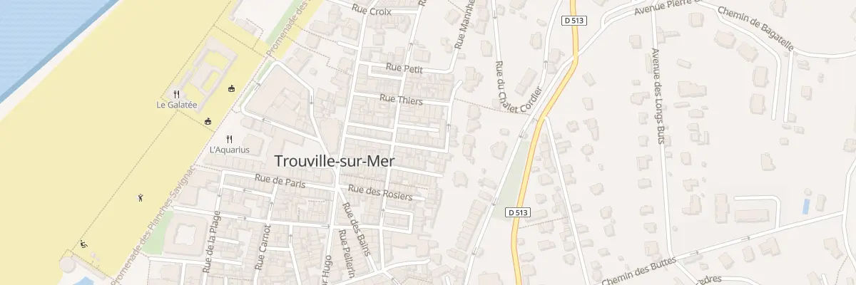 Plan du 25 Rue Rossini à Trouville-sur-Mer