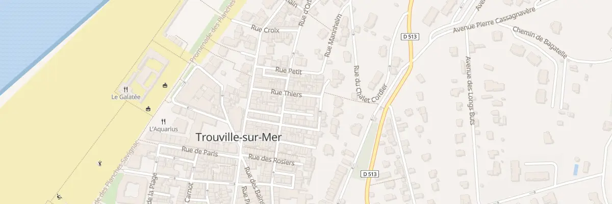 Plan du 22 Rue Thiers à Trouville-sur-Mer