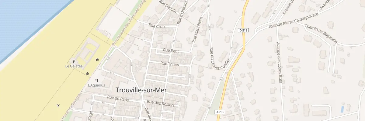 Plan du 25 Rue Thiers à Trouville-sur-Mer