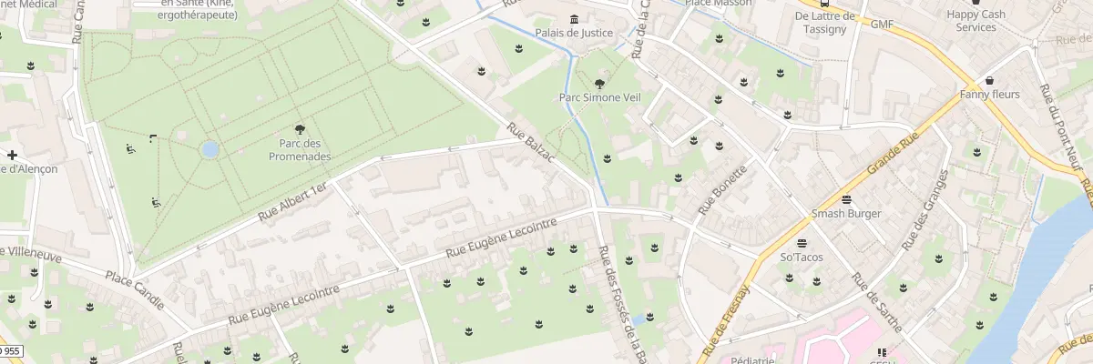 Plan du 7 Rue Balzac à Alençon