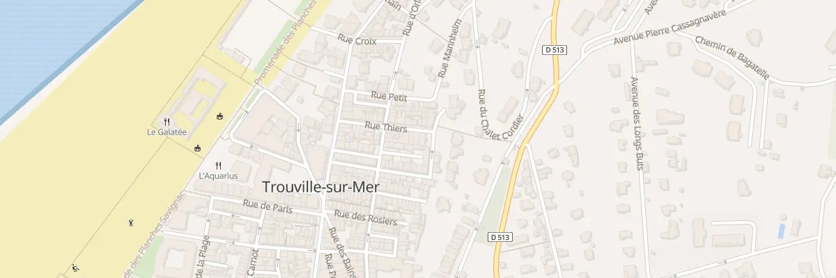 Plan du 24 Rue Thiers à Trouville-sur-Mer