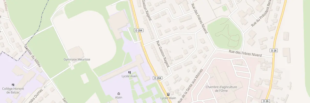 Plan du 19 Rue Gaston Rageot à Alençon