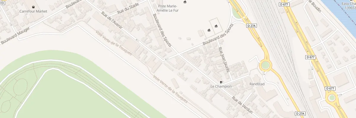 Plan du 2 Rue de Verdun à Deauville