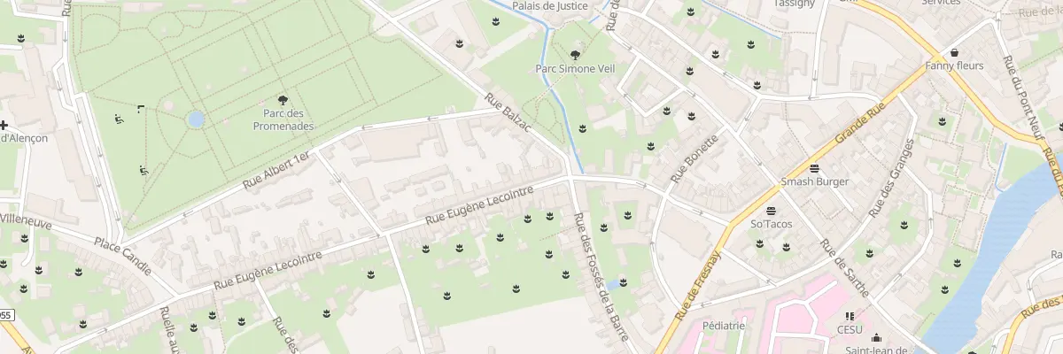 Plan du 10 Rue Eugène Lecointre à Alençon