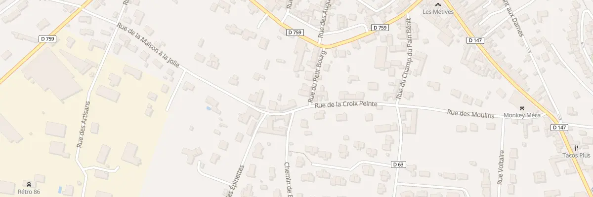 Plan du 20 Rue de la Croix Peinte à Chalais