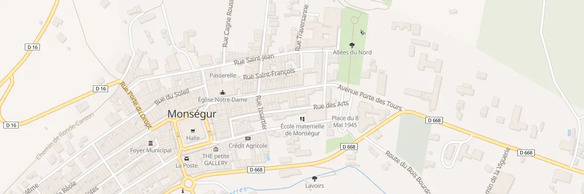 Plan du 43 Rue des Victimes du 3 Aout à Monségur