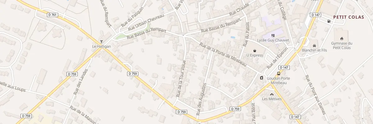 Plan du 9 Rue de la Tour Volue à Loudun