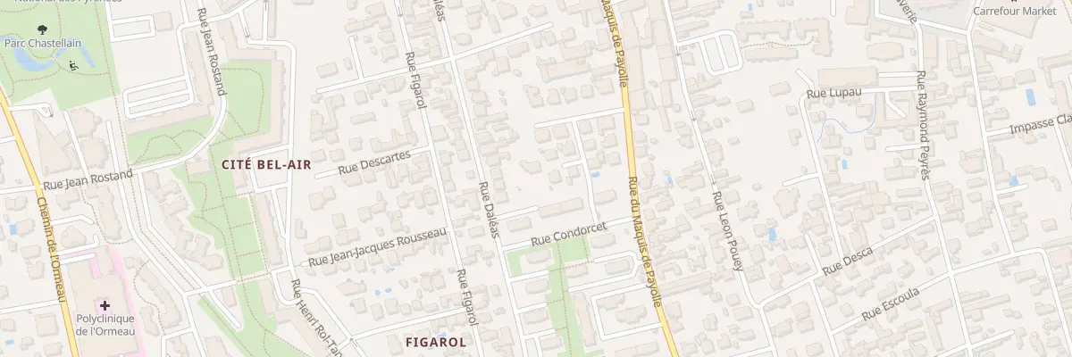 Plan du 39B Rue Daléas à Tarbes