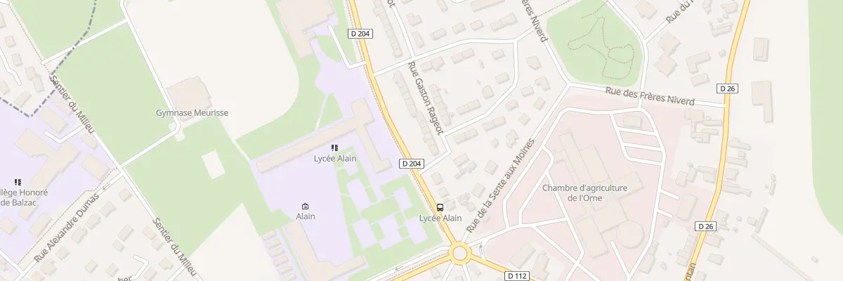 Plan du 5 Rue Gaston Rageot à Alençon