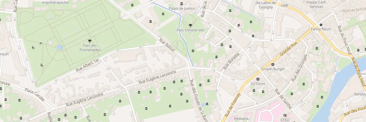 Plan du 3 Rue Balzac à Alençon