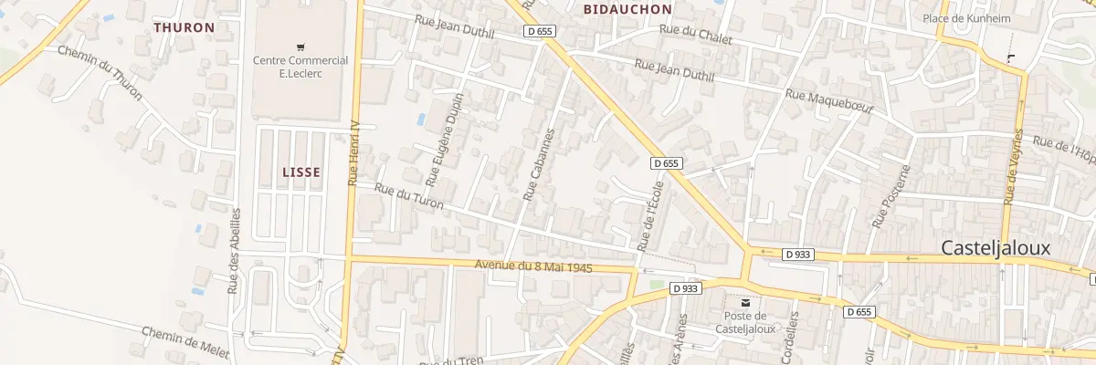 Plan du 23 Rue Cabannes à Casteljaloux