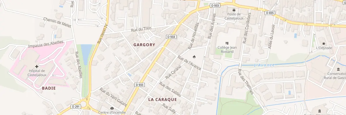 Plan du 2 Rue de l’Avance à Casteljaloux