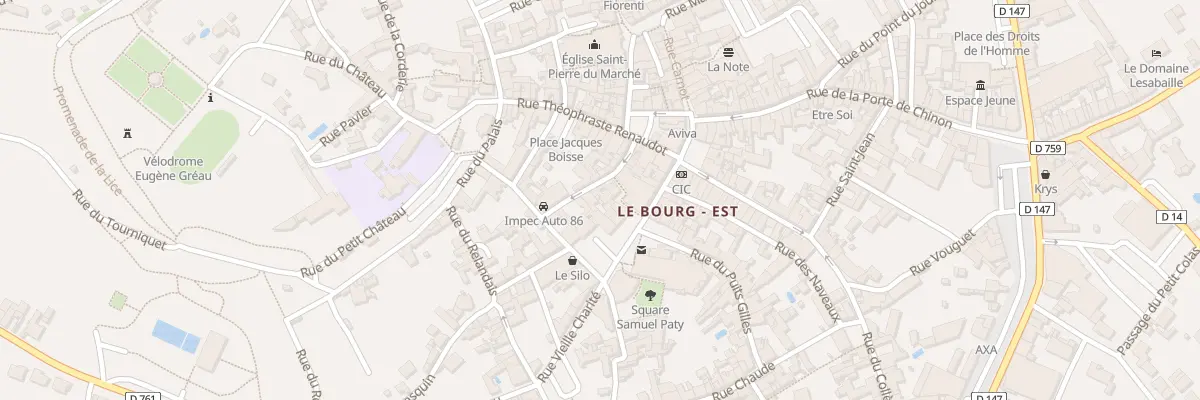 Plan du 10 Rue du Lion d’Or à Loudun