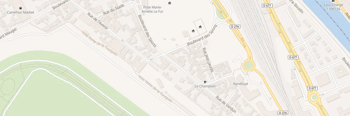Plan du 5 Rue de Verdun à Deauville