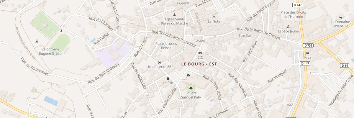 Plan du 3 Rue Moque Souris à Loudun