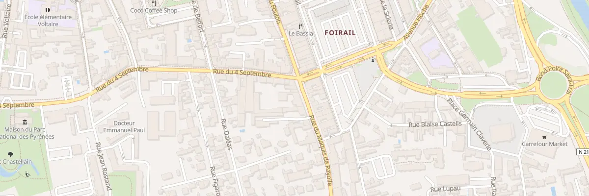 Plan du 8 Rue du Maquis de Payolle à Tarbes