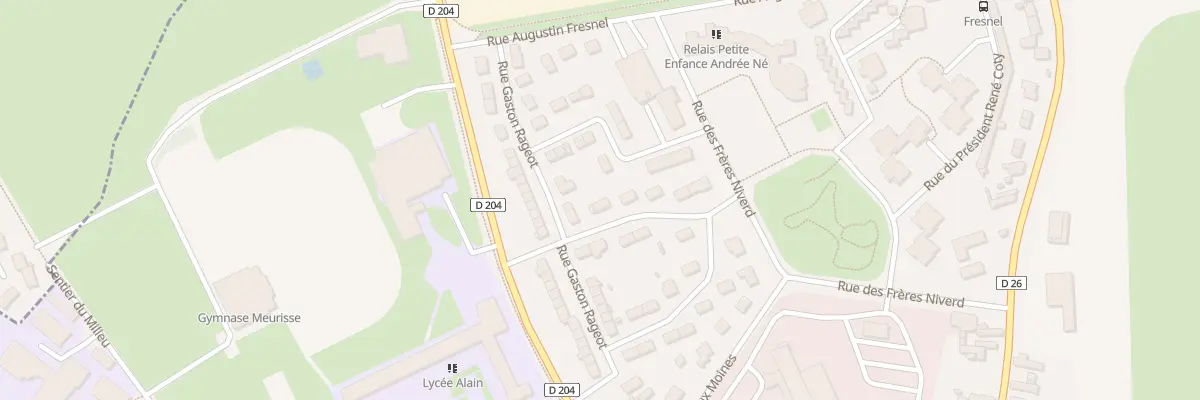 Plan du 1 Rue Emile Chartier à Alençon