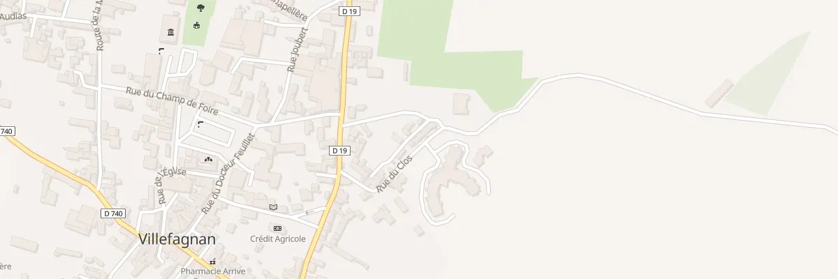 Plan du 11 Rue du Clos à Villefagnan