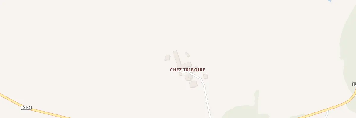 Plan du 238 Imp de chez Triboire à Courgeac