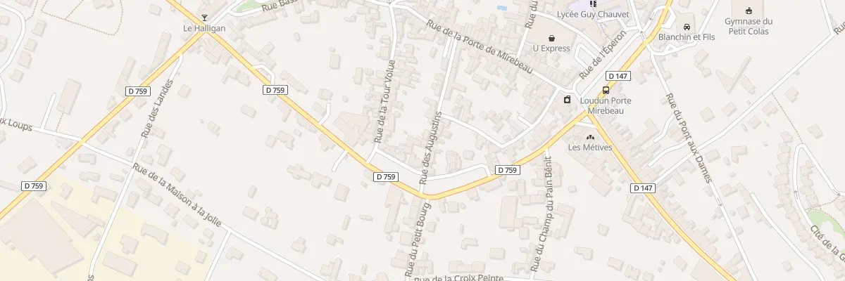 Plan du 14 Rue des Augustins à Loudun