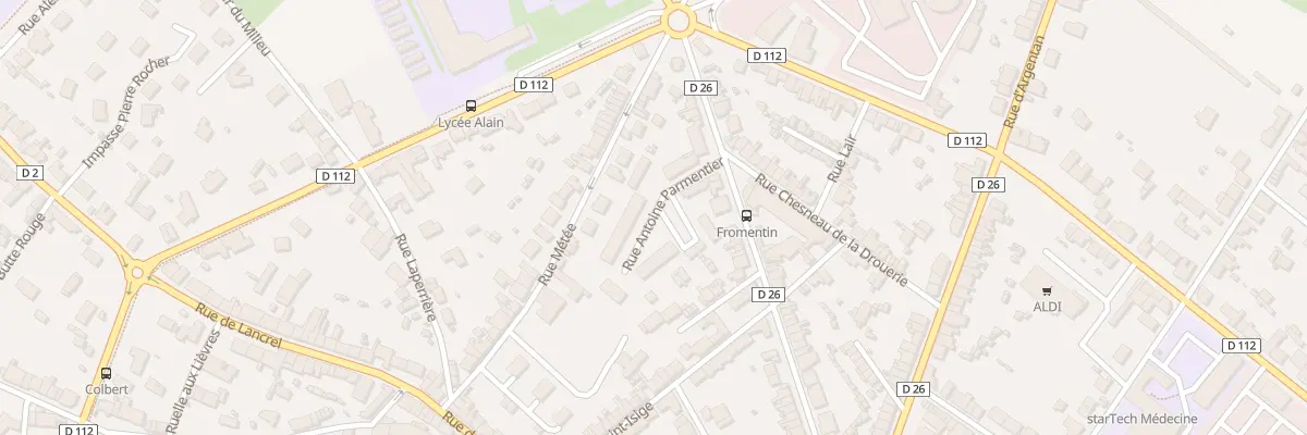 Plan du 4 Rue Antoine Parmentier à Alençon