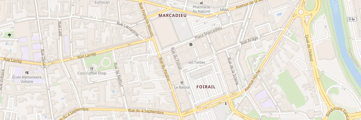 Plan du 2 Rue du Foirail à Tarbes