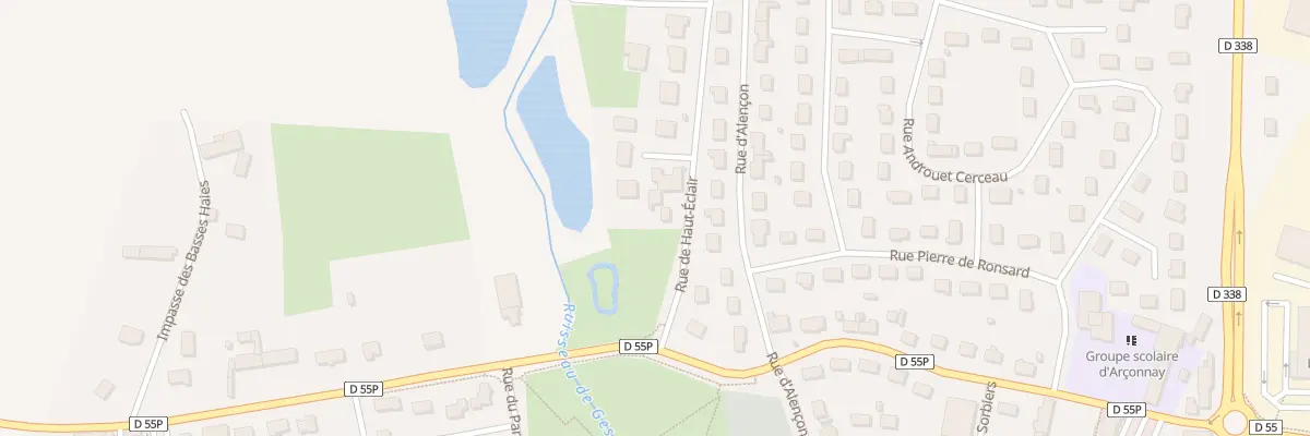 Plan du 23 Rue de Haut Eclair à Arçonnay