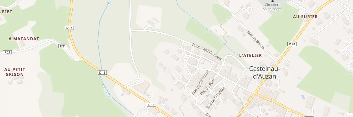 Plan du 3 Pl Sainte Madeleine à Castelnau d’Auzan Labarrère