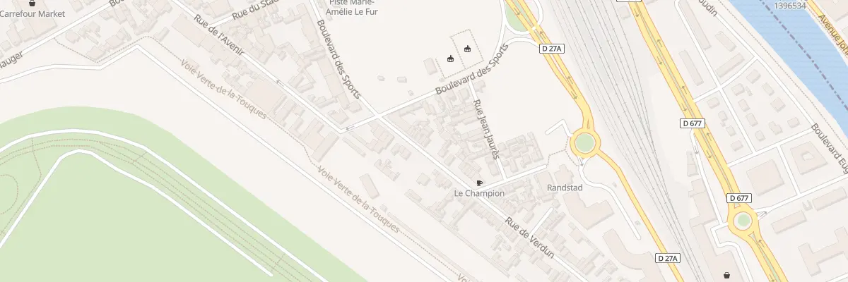 Plan du 17 Rue de Verdun à Deauville