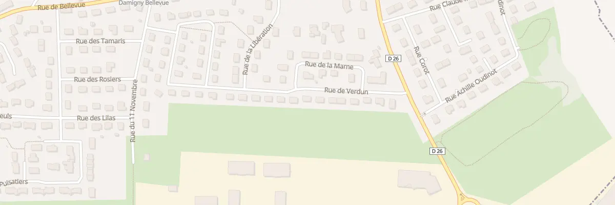Plan du 16 Rue de Verdun à Damigny