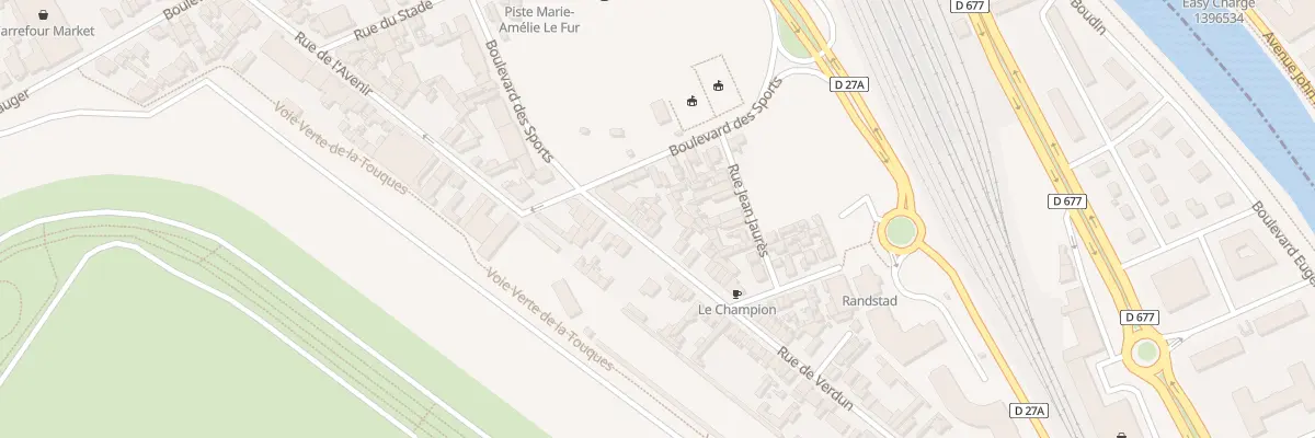 Plan du 21 Rue de Verdun à Deauville