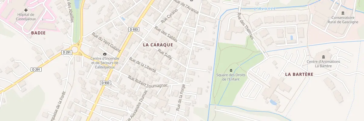 Plan du 12 Rue de la Forge à Casteljaloux