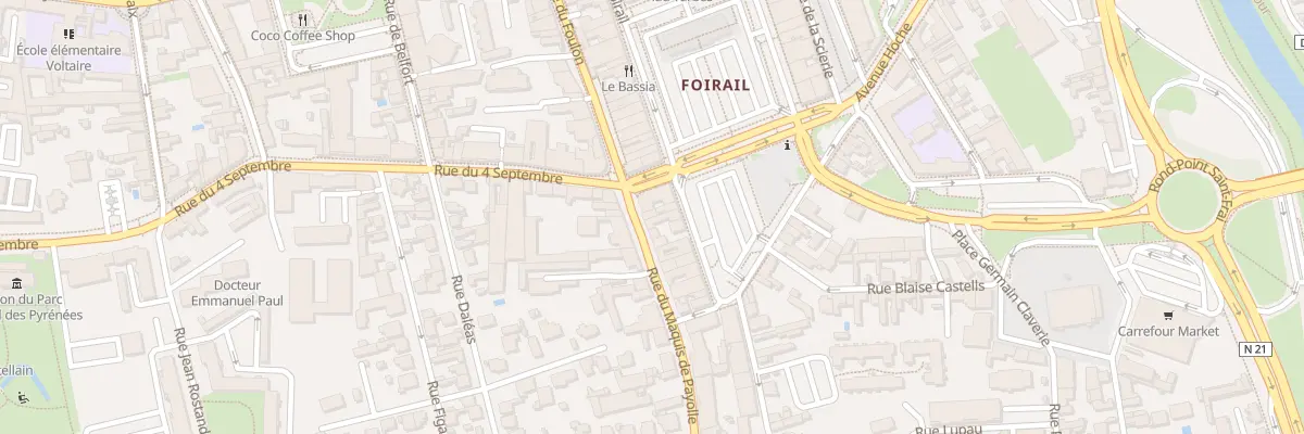 Plan du 1 Rue du Maquis de Payolle à Tarbes