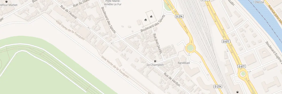 Plan du 23 Rue de Verdun à Deauville