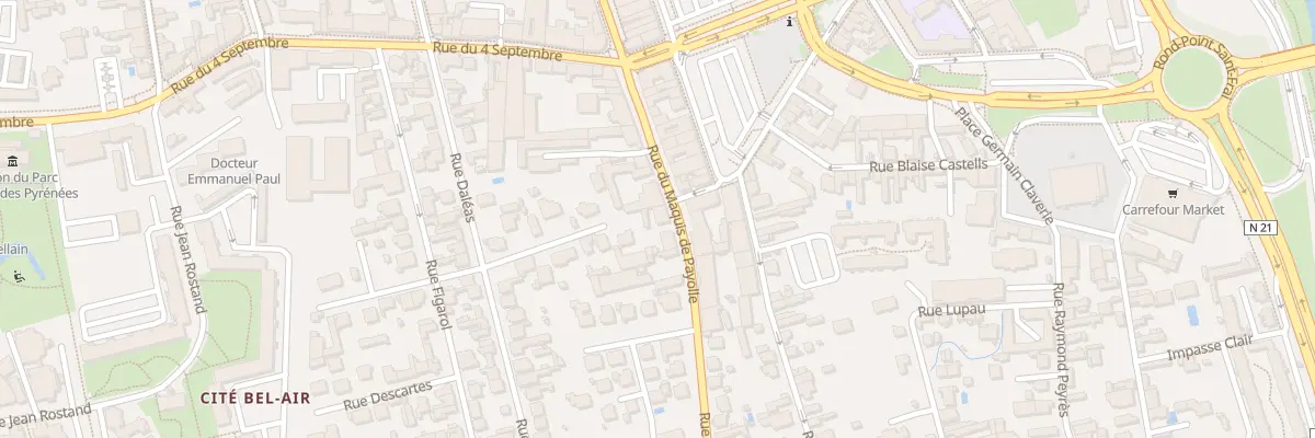 Plan du 18 Rue du Maquis de Payolle à Tarbes