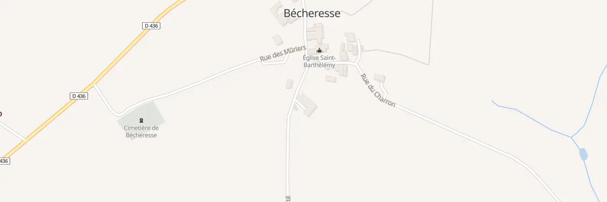 Plan du 5004 Le Bourg à Bécheresse
