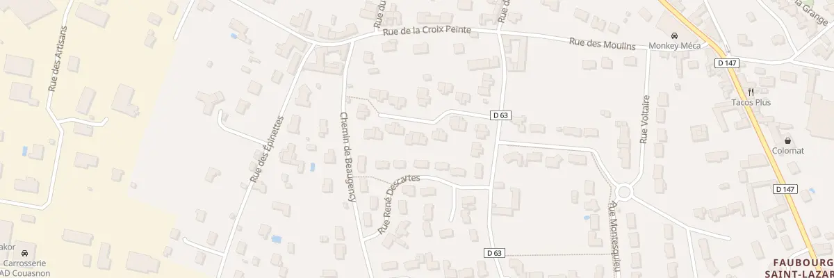 Plan du 11 Rue Rabelais à Loudun
