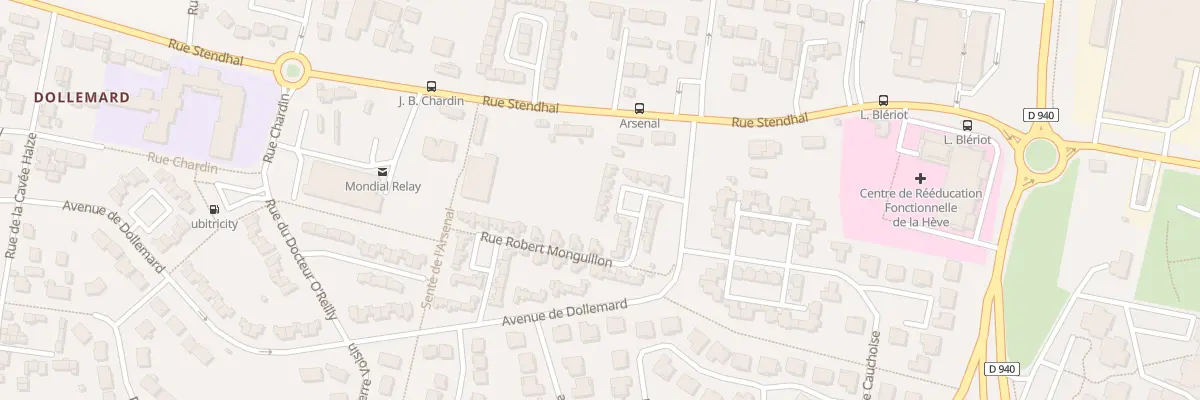 Plan du 35 Rue Robert Monguillon au Havre