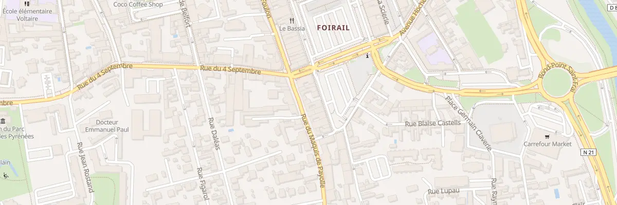 Plan du 3B Rue du Maquis de Payolle à Tarbes