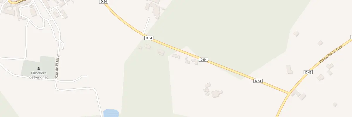 Plan du 333 Rte de Blanzac à Pérignac