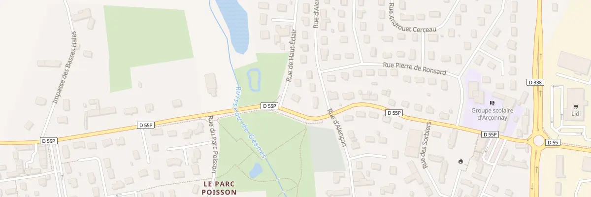Plan du 5207 Rue de Haut Eclair à Arçonnay