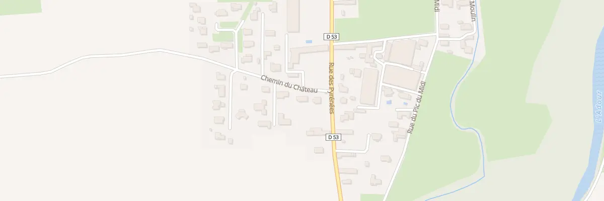 Plan du 4 Che du Château à Aurensan