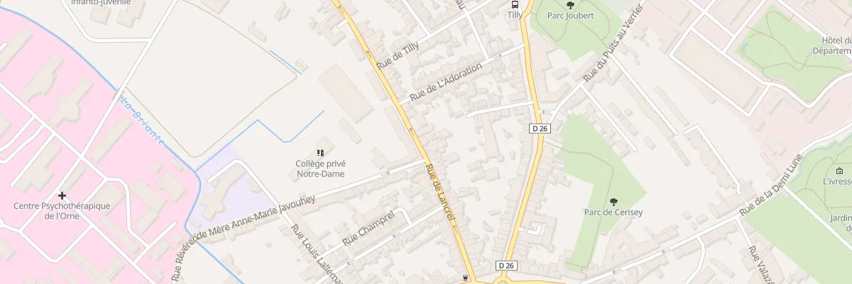 Plan du 70 Rue de Lancrel à Alençon