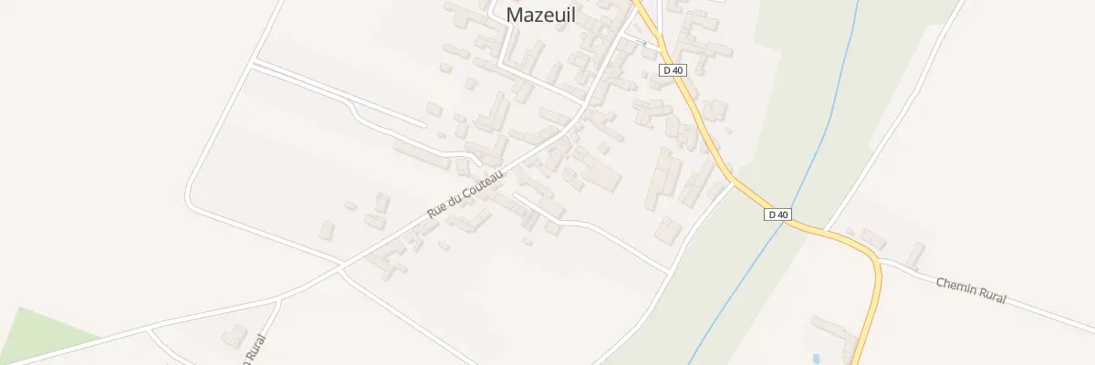Plan du 11 Rue du Couteau à Mazeuil