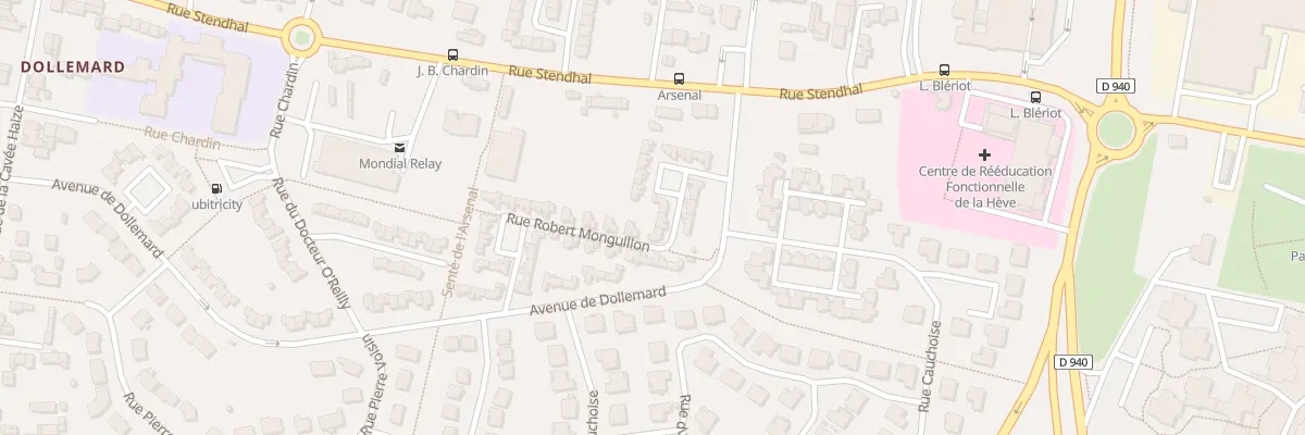 Plan du 29 Rue Robert Monguillon au Havre