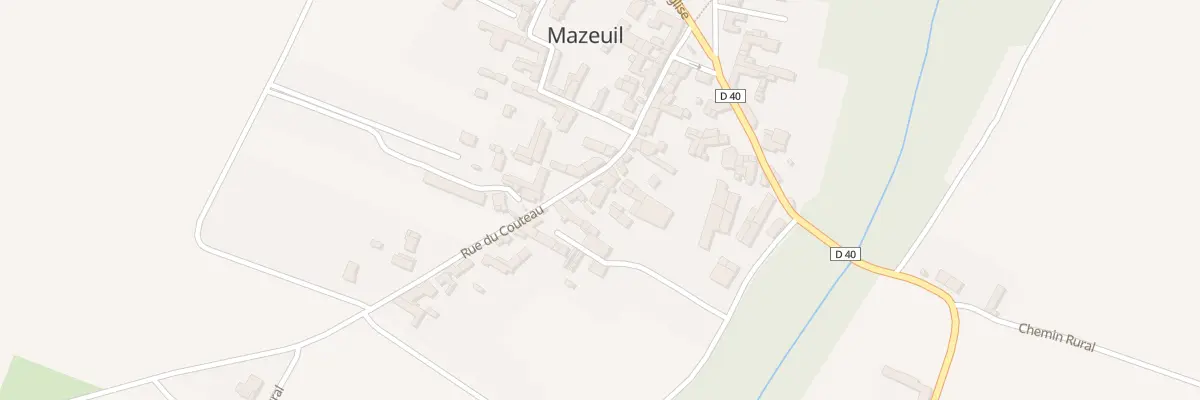 Plan du 9 Rue du Couteau à Mazeuil