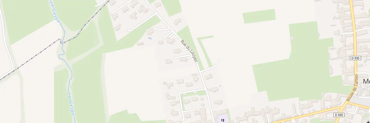 Plan du 9 Rue du Louyen à Momères