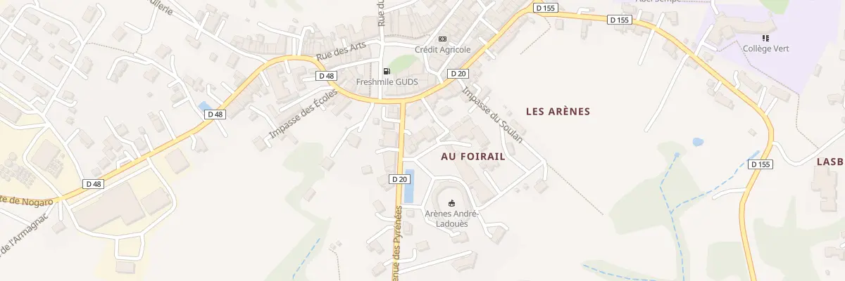 Plan du 5 Pl des Arenes à Aignan
